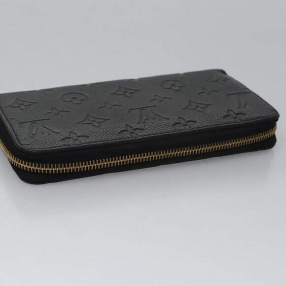 LOUIS VUITTON Monogram Empreinte Zippy Wallet Black M61864 LV Auth BD532 - Picture 7 of 16
